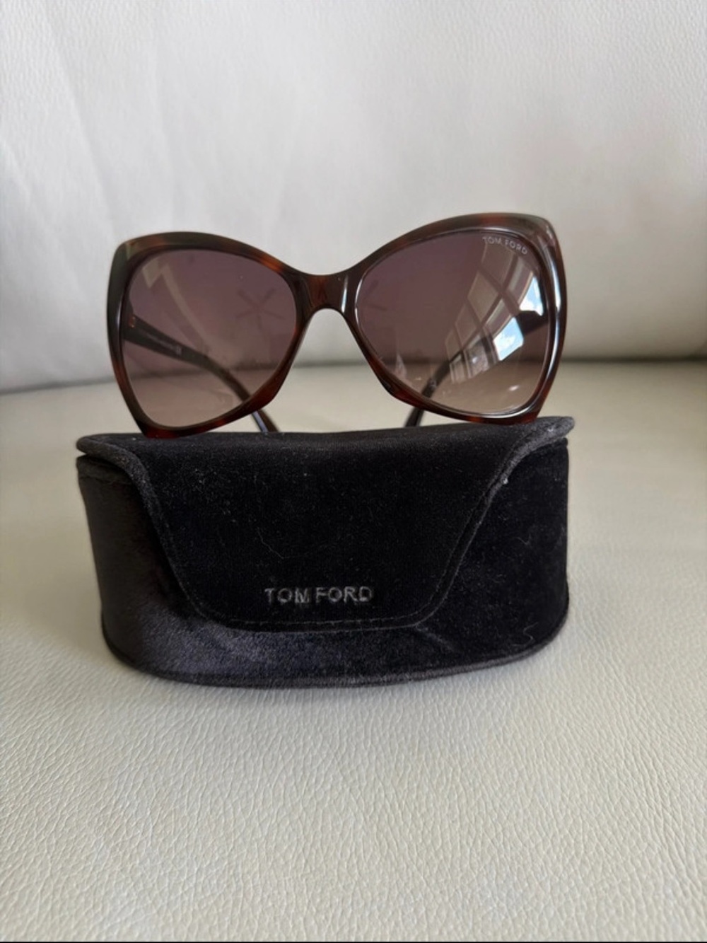 Authentic Tom Ford Nico Women's Brown Gradient Sunglasses made in Italy
